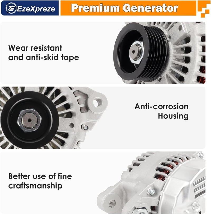 E EZEXPREZE Ezexpreze 11191 New Alternator Replacement For 2006-2012 Kia Hyundai 3.3 3.8L,06-11 Azera,06-10 Santa Fe Sonata, 07-10 Entourage Veracruz, 07-09 Kia Sorento, 06-09 Sedona, 10-11 Borrego, V6 - Image 4